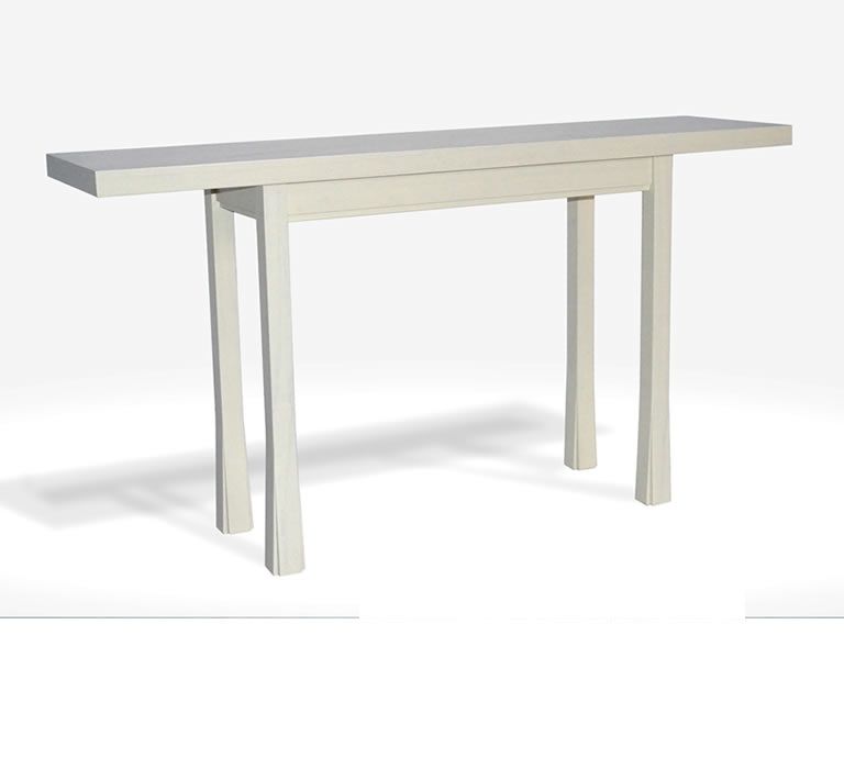 Indo Puri Newport Console Table in White Ash