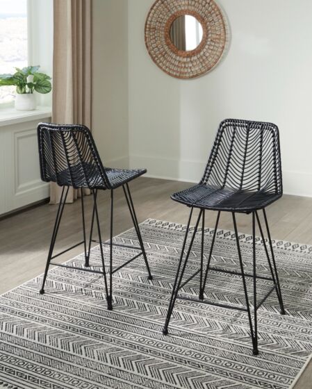 2 Angentree Black Pub stools