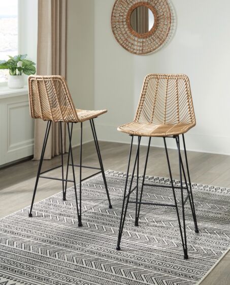 2 Angentree Natural Bar stools