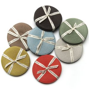 Deborah Rhodes Linen Braid coasters