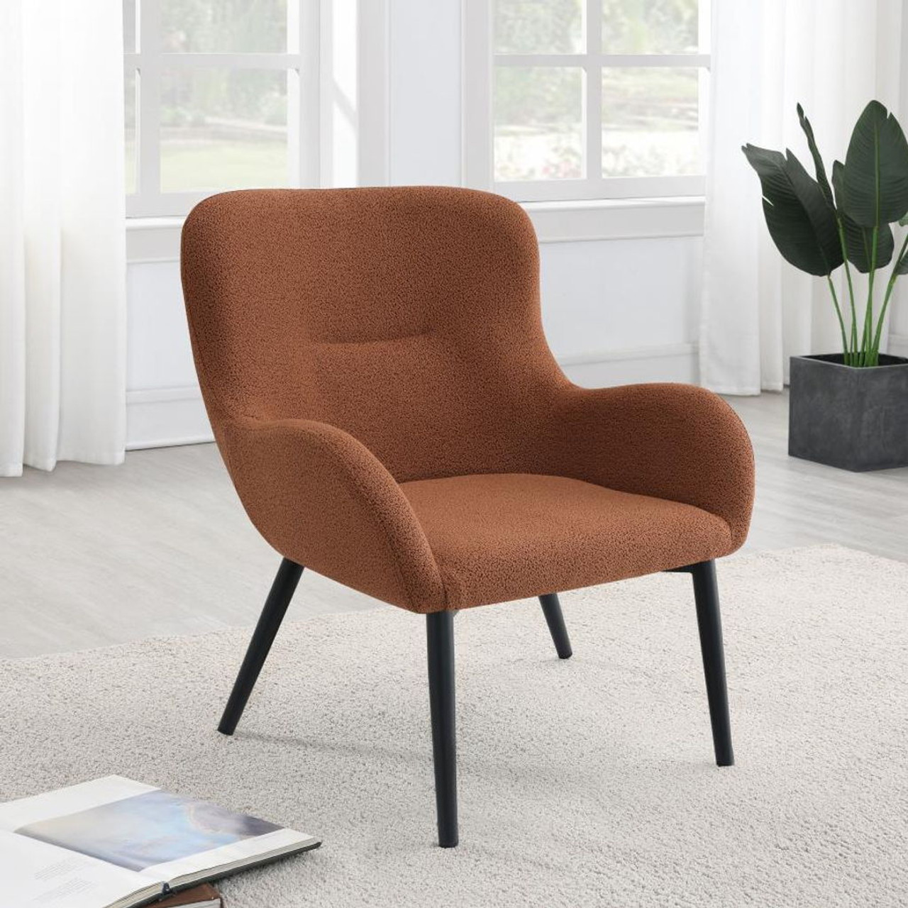 Calvin – Upholstered Modern Arm Accent Chair