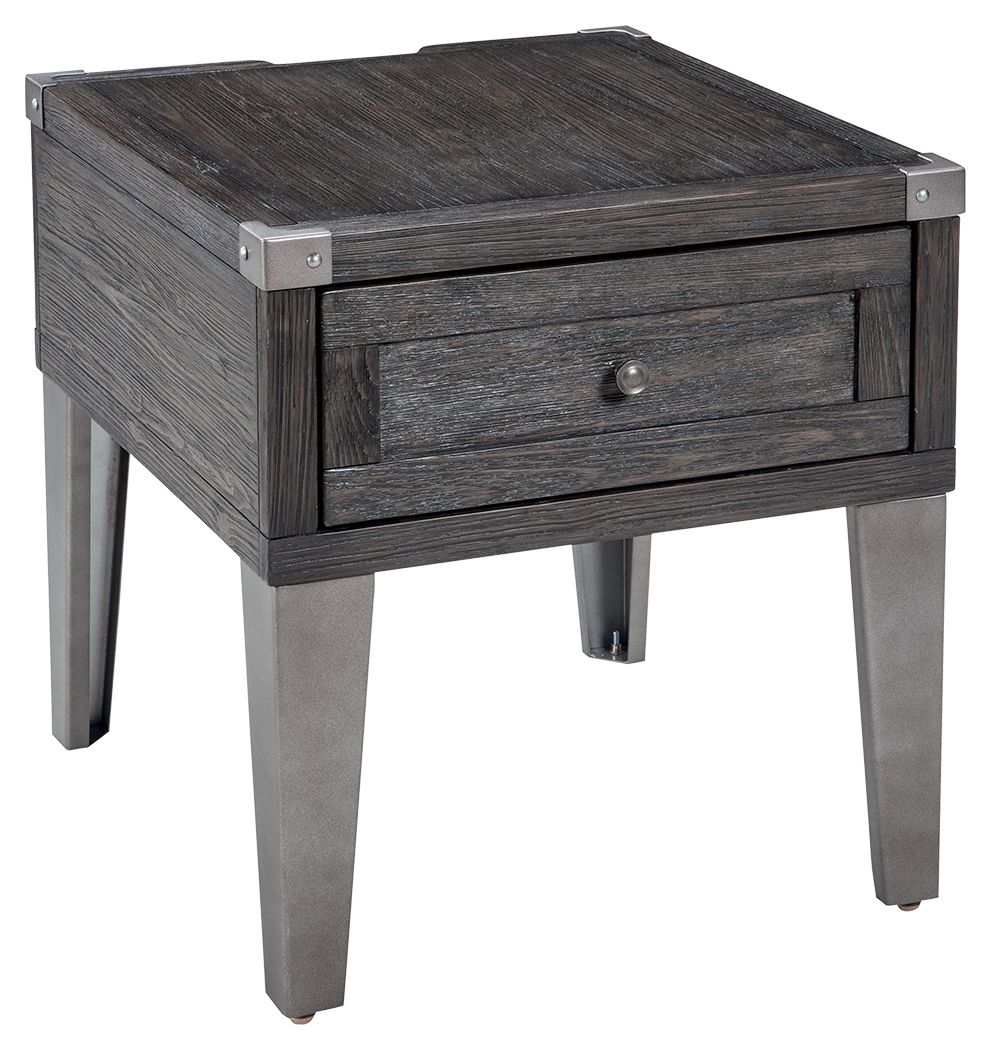 Todoe – Dark Gray – Rectangular End Table