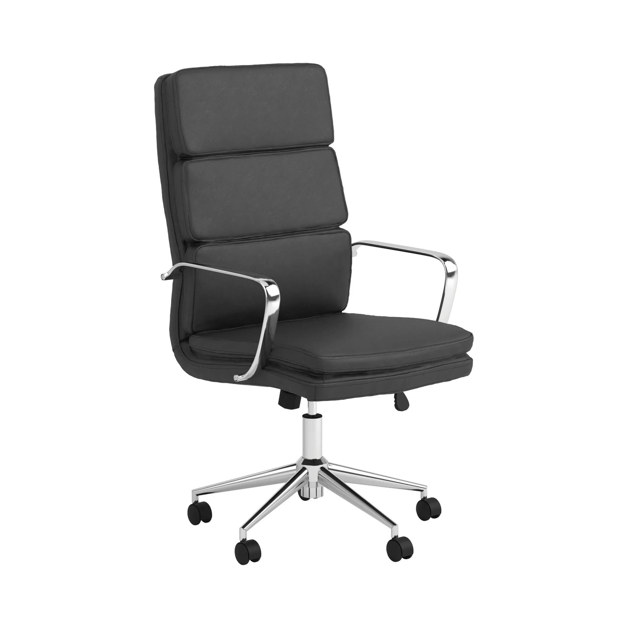 Ximena High Back Upholstered Office Chair Black