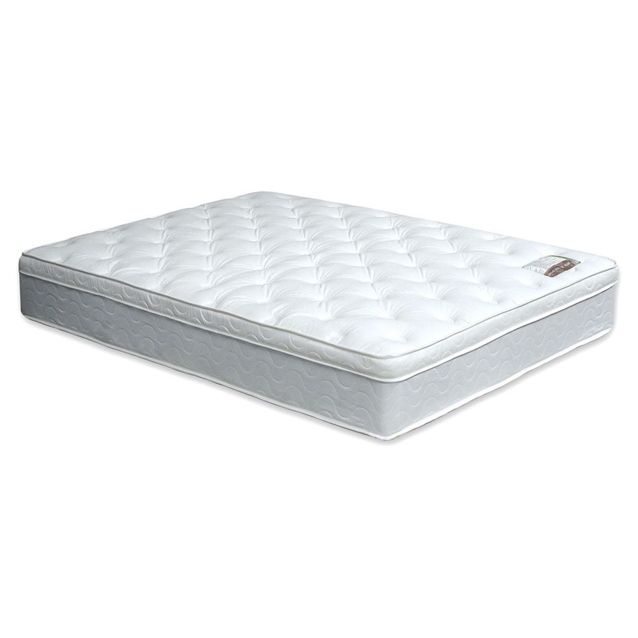 Bird Of Paradise – Euro Pillow Top Mattress 75″ x 54″ Memory Foam – White