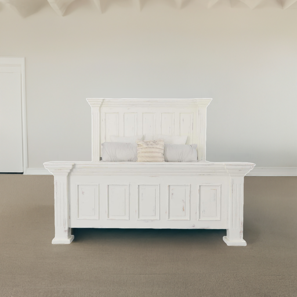 Chalet Queen Panel Cappuccino Bed (Color Varies)