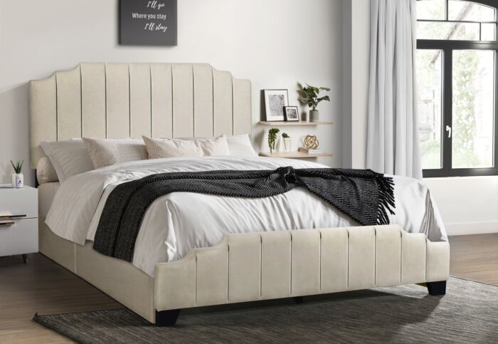 HH975 Beige Full Platform Bed