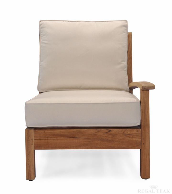 Regal Teak Deep Seating Left Unit with Cushions RCL4