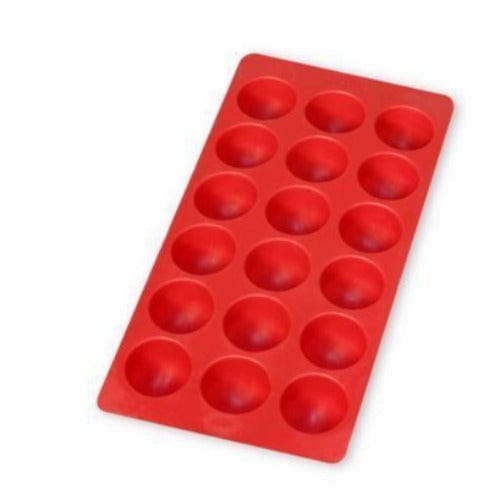 Lekue Round Ice Cube Tray, Red