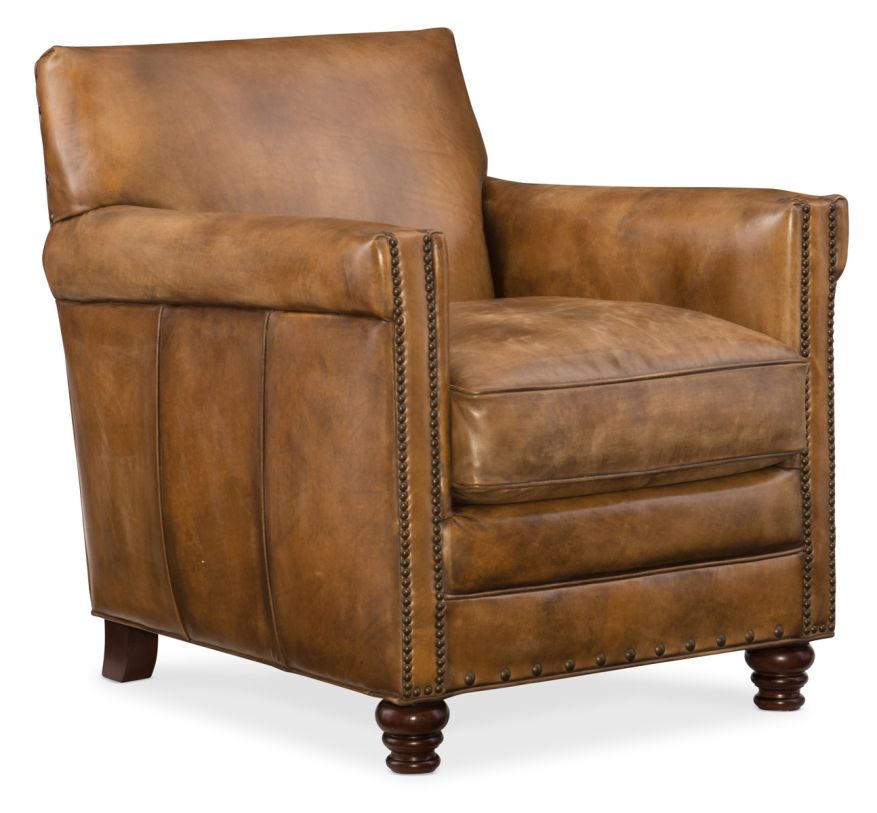 Hooker Furniture Potter Club Chair in Dark Wood CC719-01-087