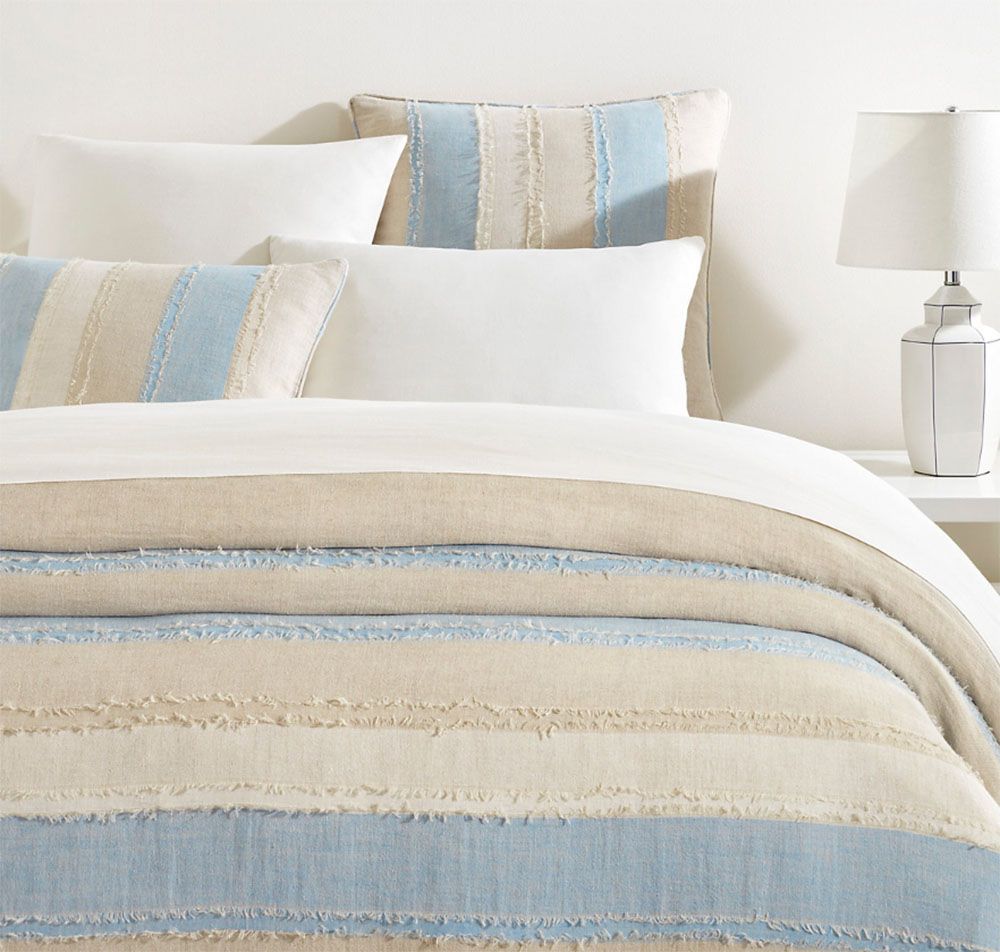 Moon Hills Linen Lapis Duvet Cover