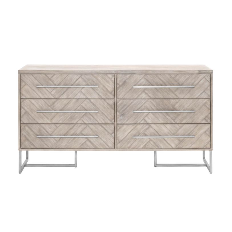 Essentials For Living Traditions Mosaic Double Dresser in Natural Gray 6049.NG