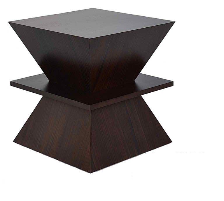 Indo Puri Tribecca Side Table in Espresso