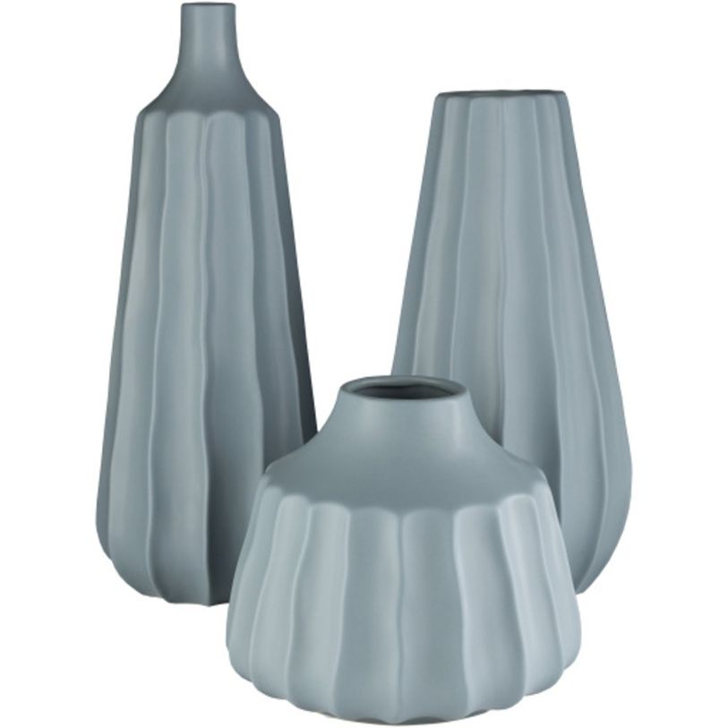 Emma Mason Signature Poplin Vase Set in Denim