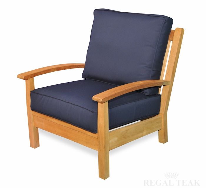 Regal Teak Deep Seating Club Chair with Cushion R2121