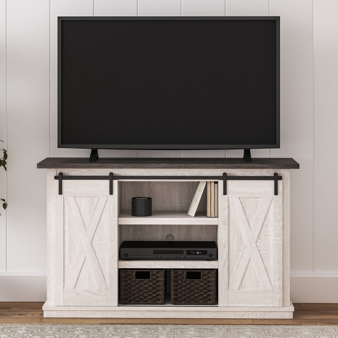 Ashley Dorrinson Medium TV Stand – Two-tone