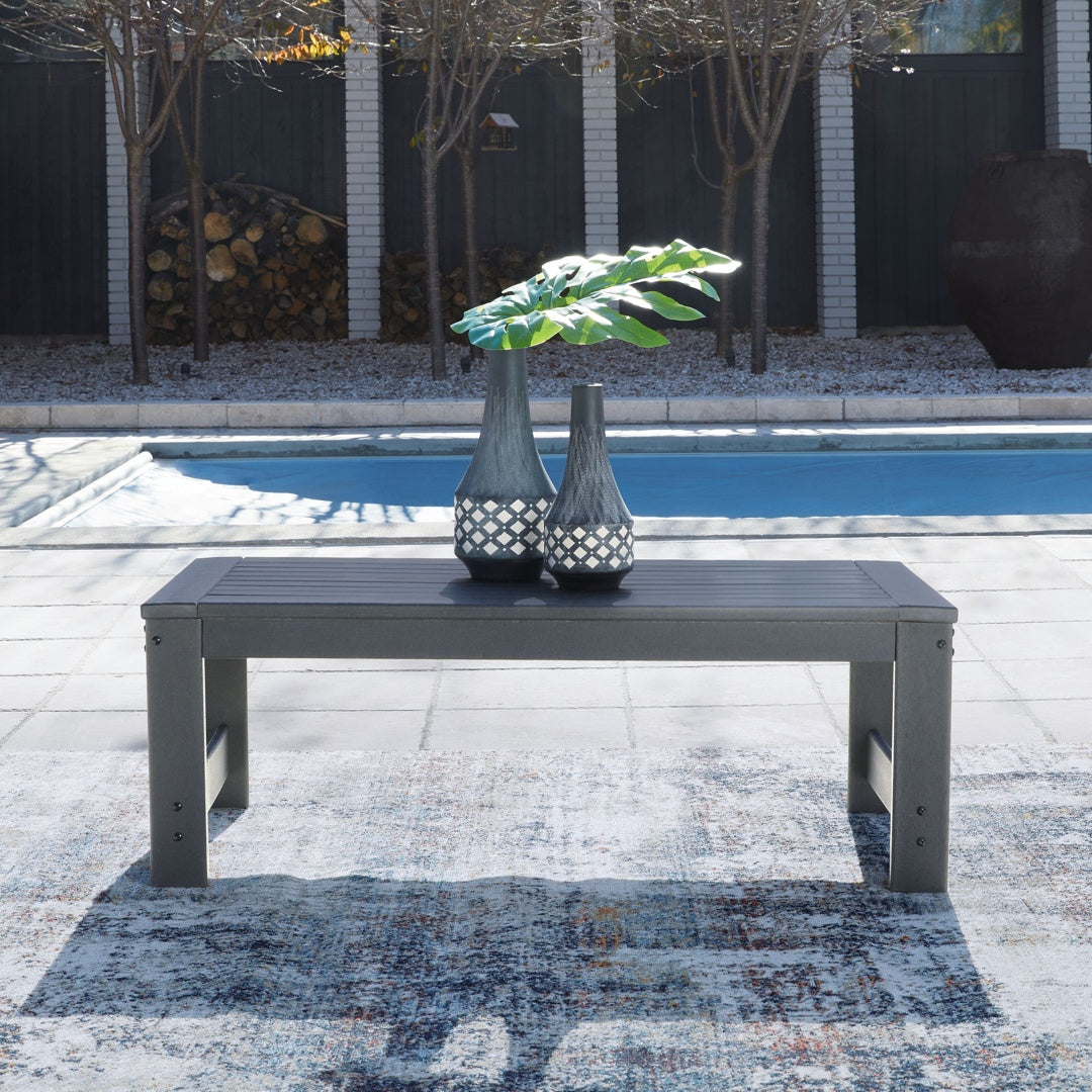 Ashley Amora Rectangular Cocktail Table – Charcoal Gray