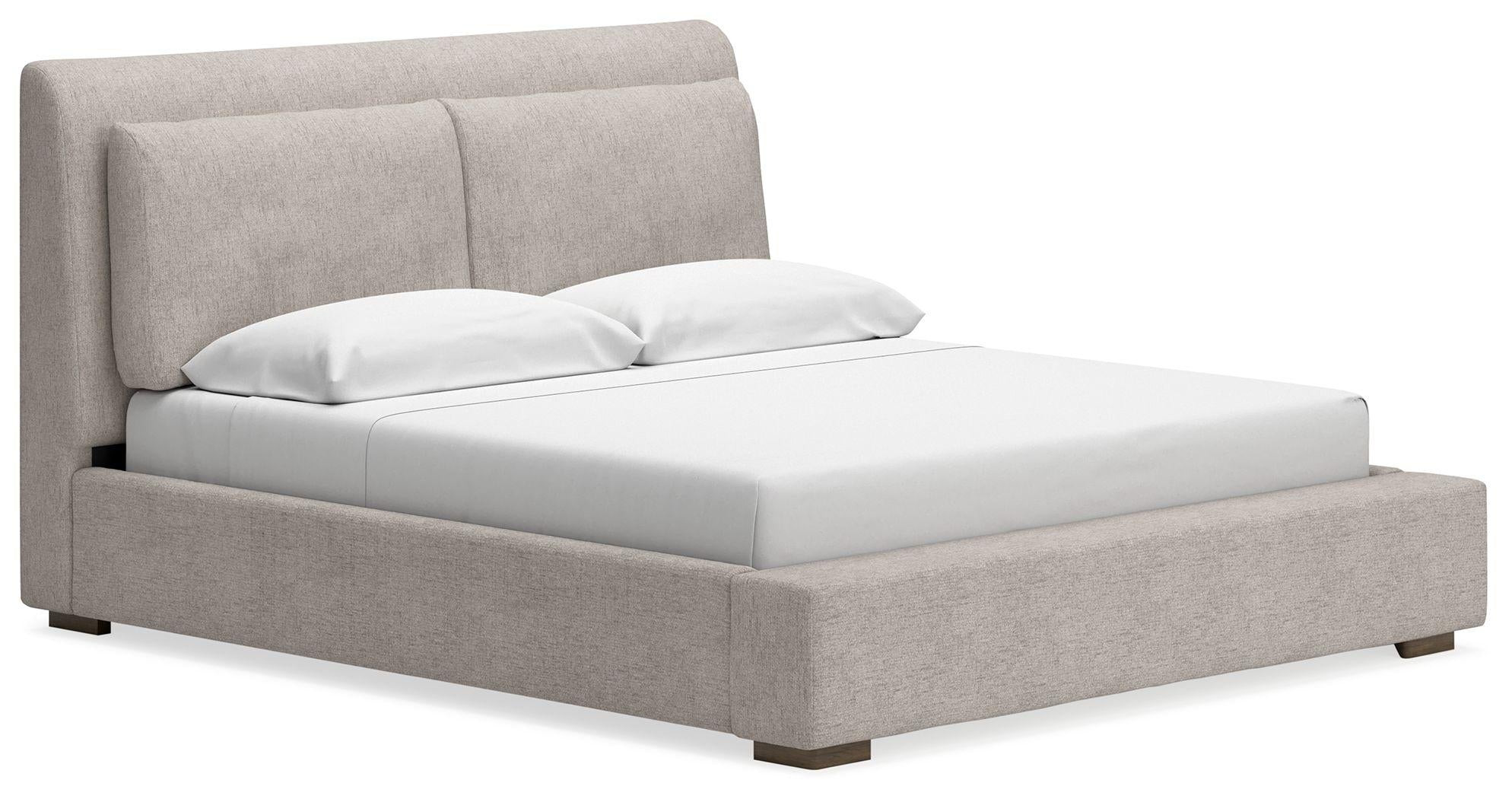 Ashley Cabalynn – Light Brown – California King Upholstered Bed