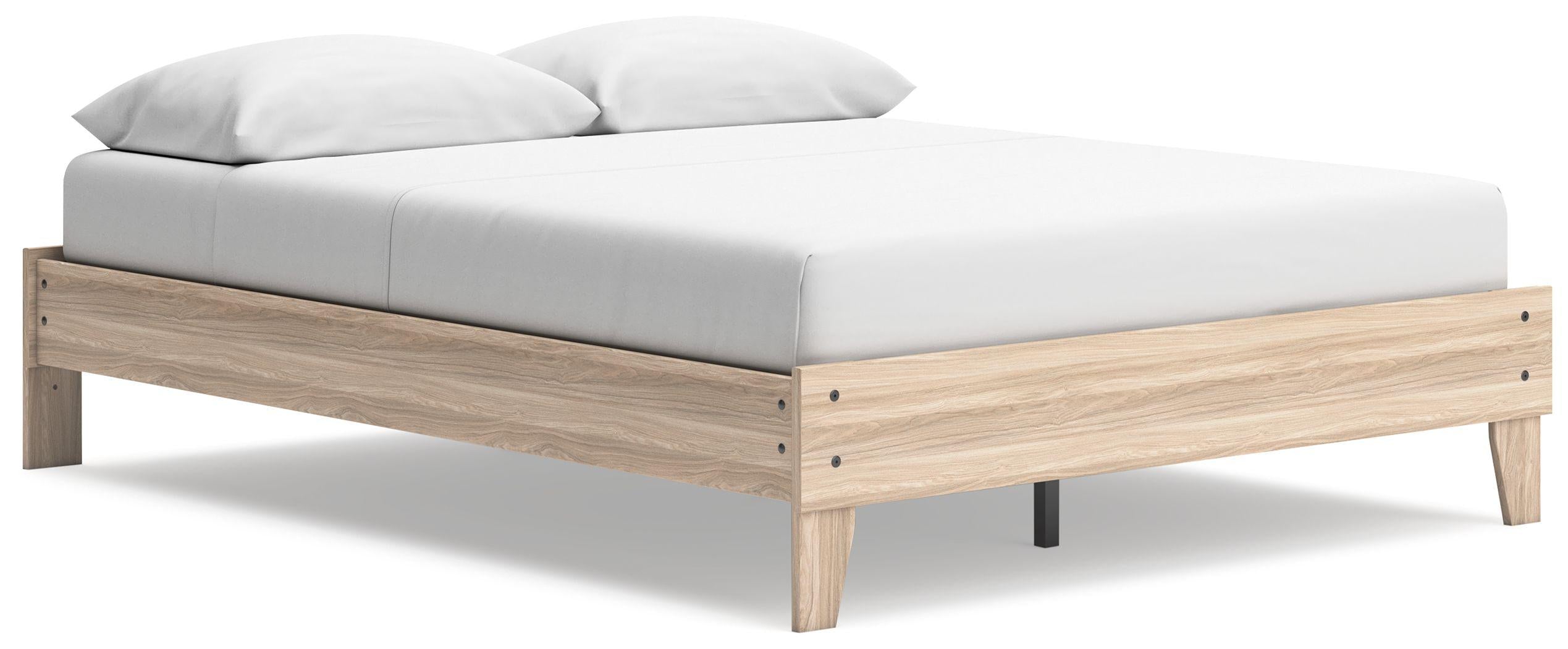 Ashley Battelle Queen Platform Bed – Tan