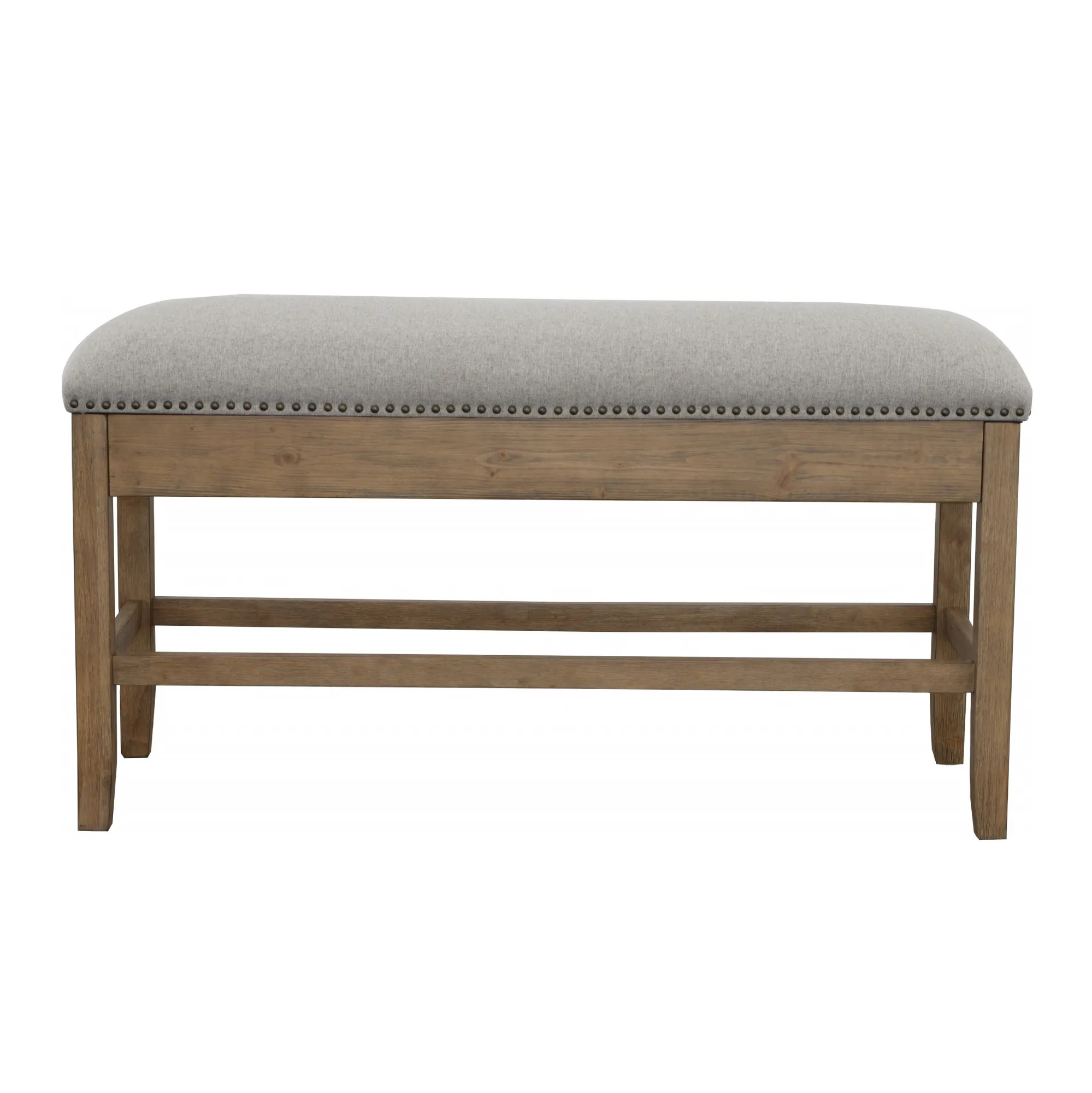 Grayson 24″ Storage Counter Bench With Nailhead Trim