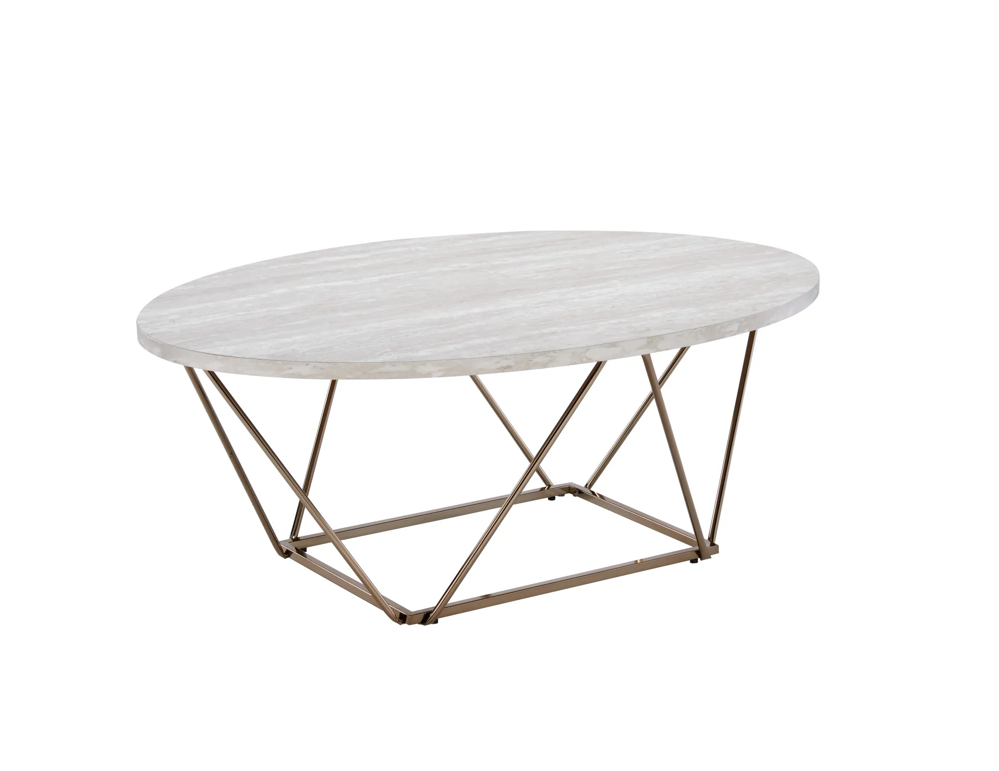 Rowyn Rowan Faux Marble Top Coffee Table